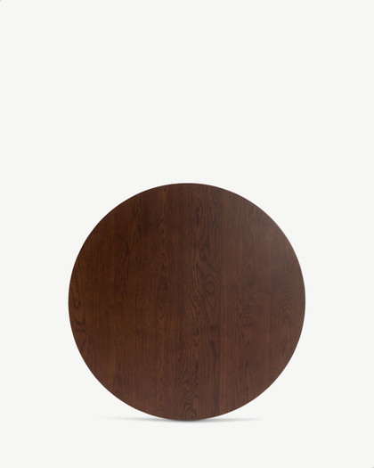 Wyoming Oak Round Table Top - 80cm, Dark Oak