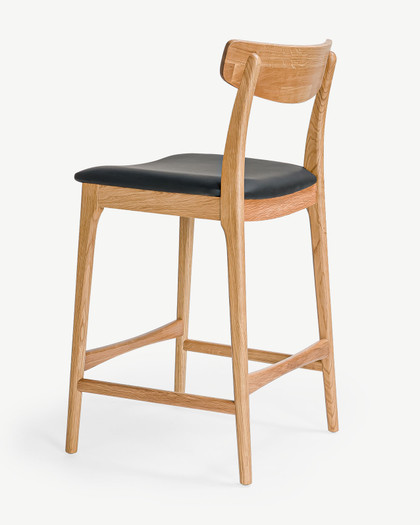 Eliza Bar Stool - Natural Oak, 65Cm
