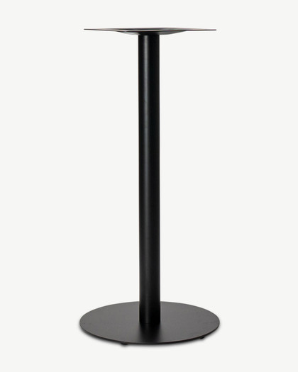 Hydra Round Bar Leaner Base - 50 Dia X 105Cm H, Black