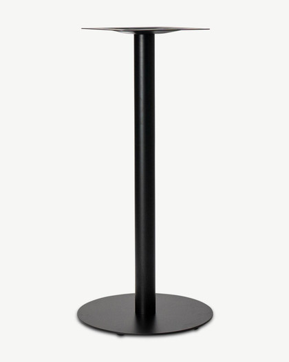 Cintesi Hydra Round Bar Leaner Base - 50 Dia X 105Cm H, Black 