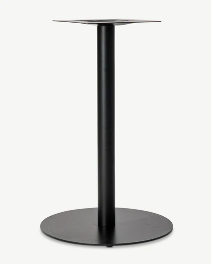 Cintesi Hydra Round Bar Leaner Base - 58 Dia X 90Cm H, Black 