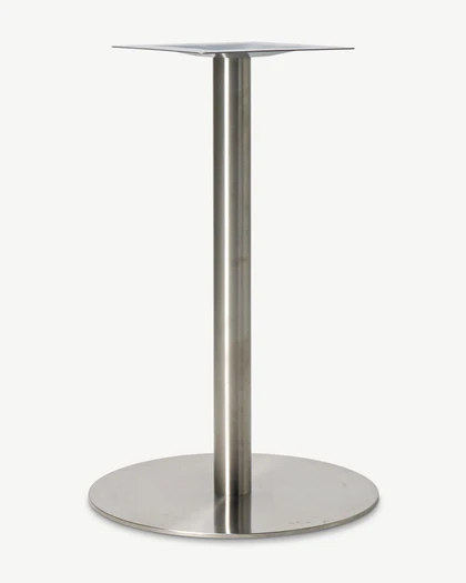 Cintesi Orion Round Bar Leaner Base - 58cm x 90H, Stainless Steel 