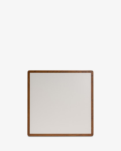 Oslo Table Top - 70Cm Square, Snow, Dark Oak