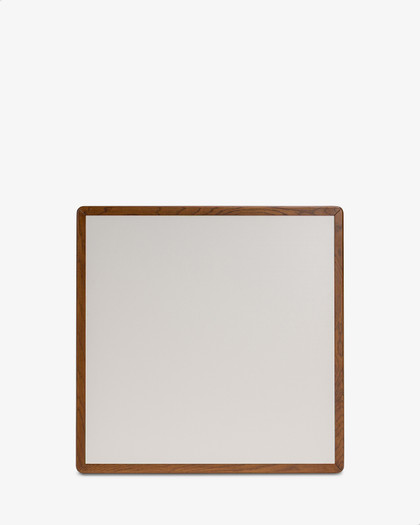 Oslo Table Top - 80Cm Square, Snow, Dark Oak