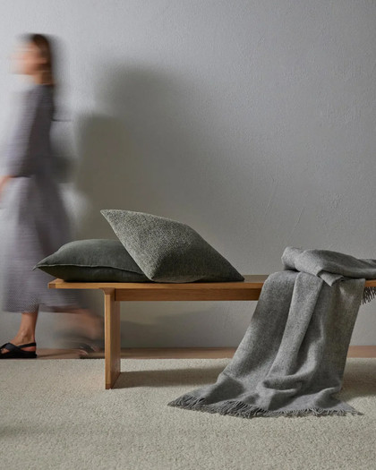 Weave Nevis Throw - 130x200cm, Ash