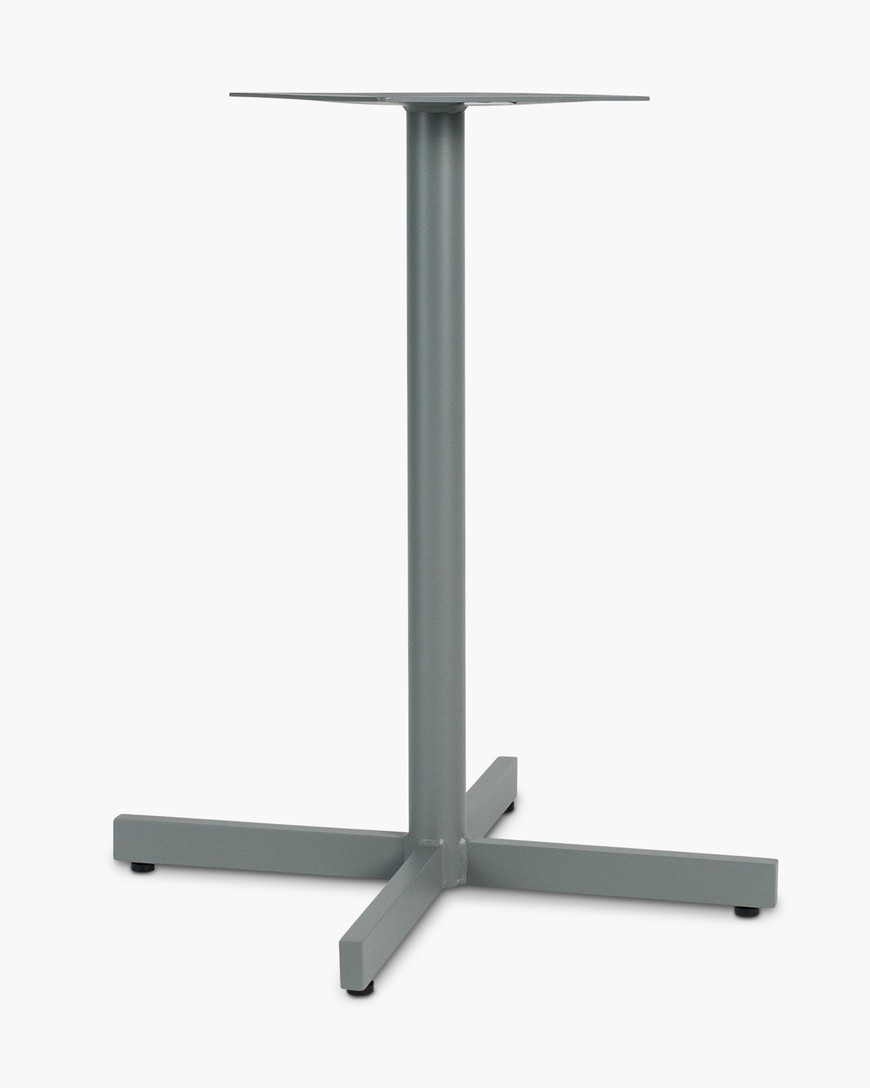 Star  Aluminium Bar Leaner Base - 90H, Silver