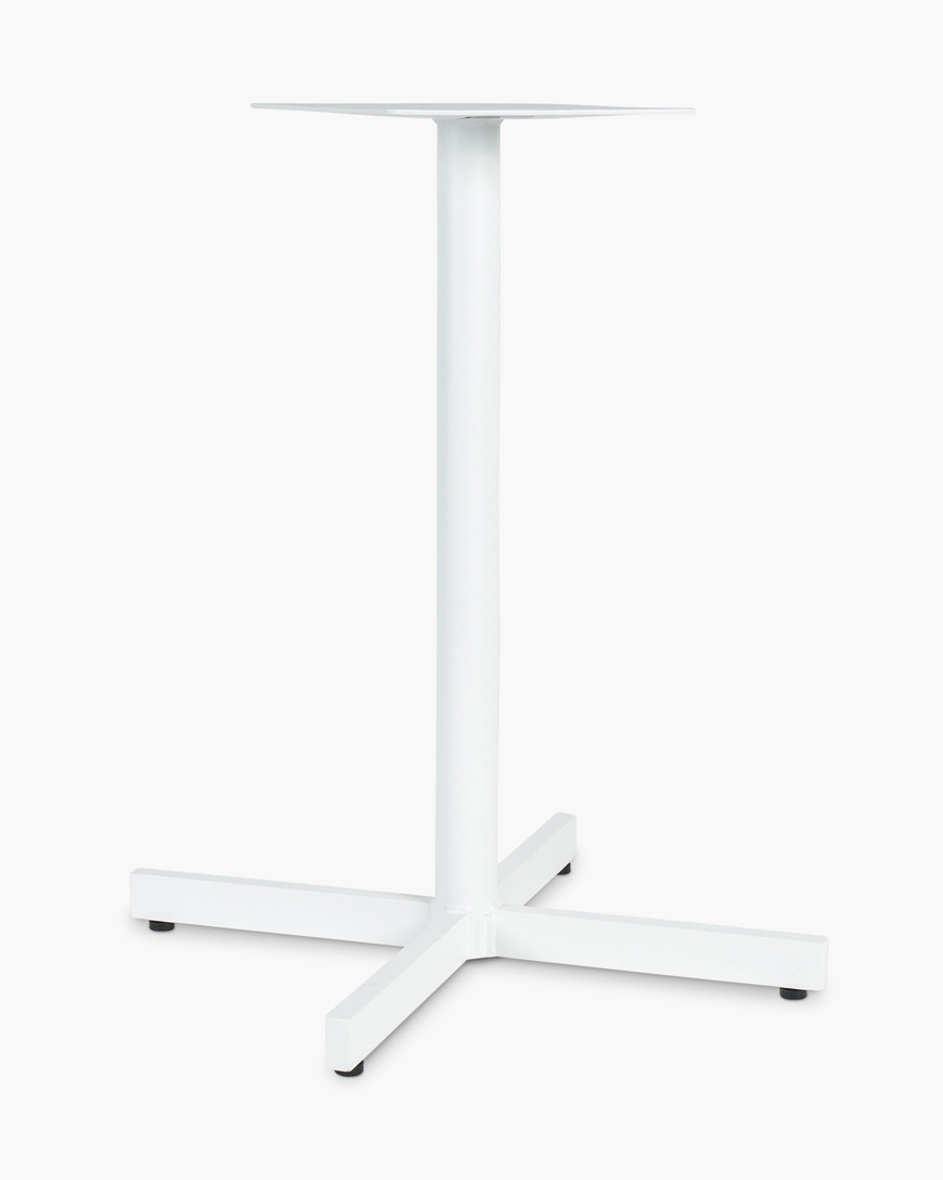 Star Aluminium Bar Leaner Base - 90H, White