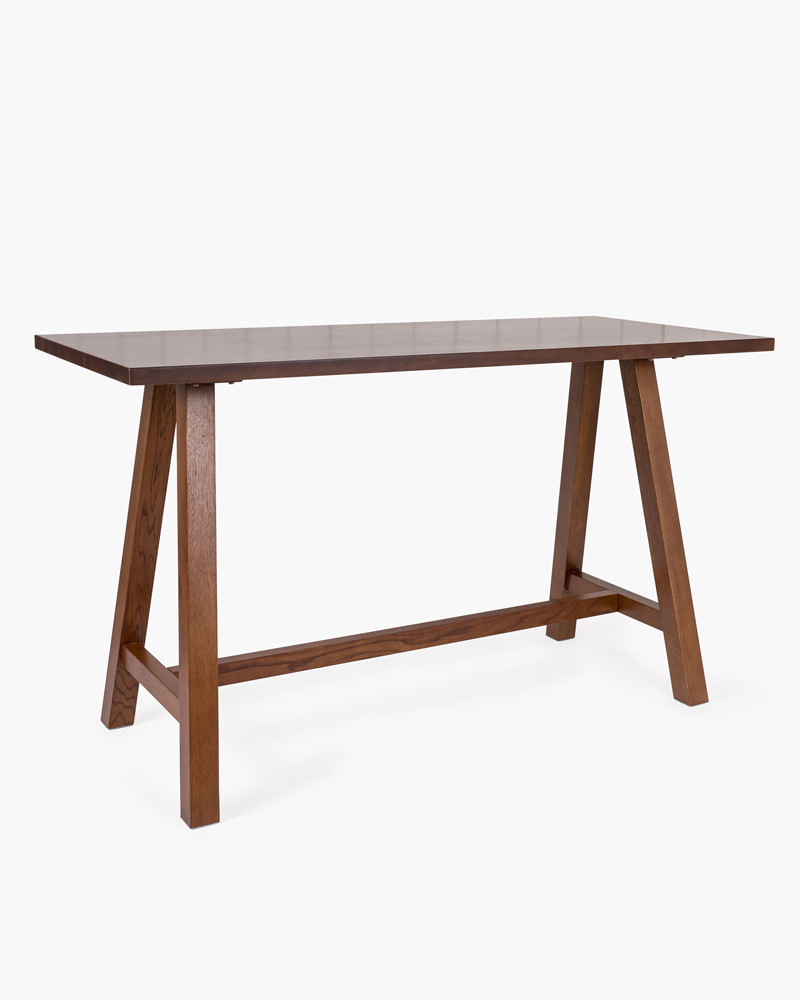 Idaho Oak Bar Leaner - 180X80Cm 105H, Dark Oak