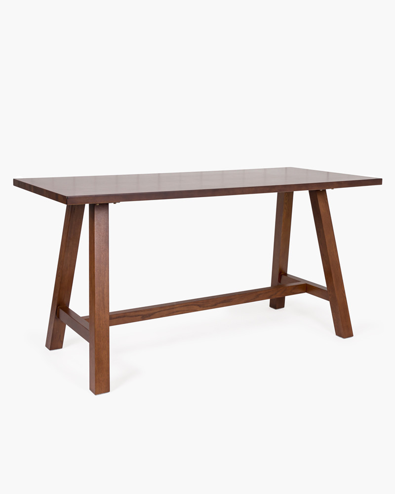 Idaho Oak Bar Leaner - 180X80Cm 90H, Dark Oak