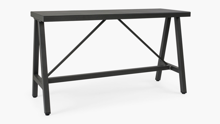 Kingston Outdoor Bar Leaner - 160X60Cm 90 H, Charcoal