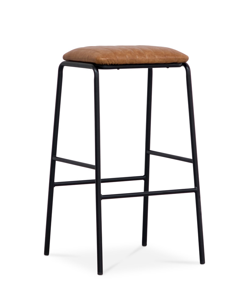 Bruce Bar Stool - Tan, 75Cm