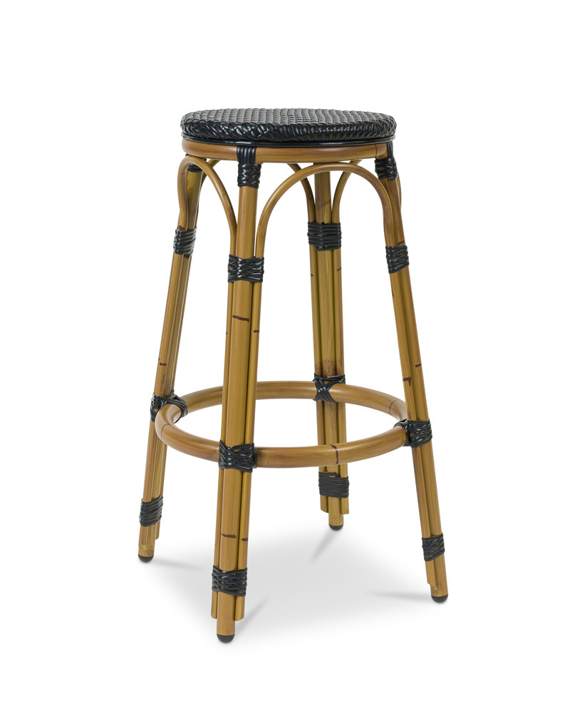 Cannes Barstool - Pure Black, 77Cm