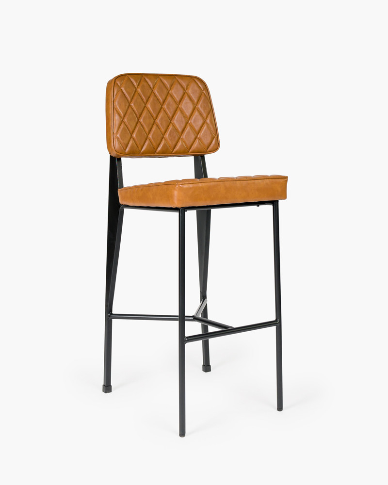 Dave Bar Stool - Tan, 75Cm