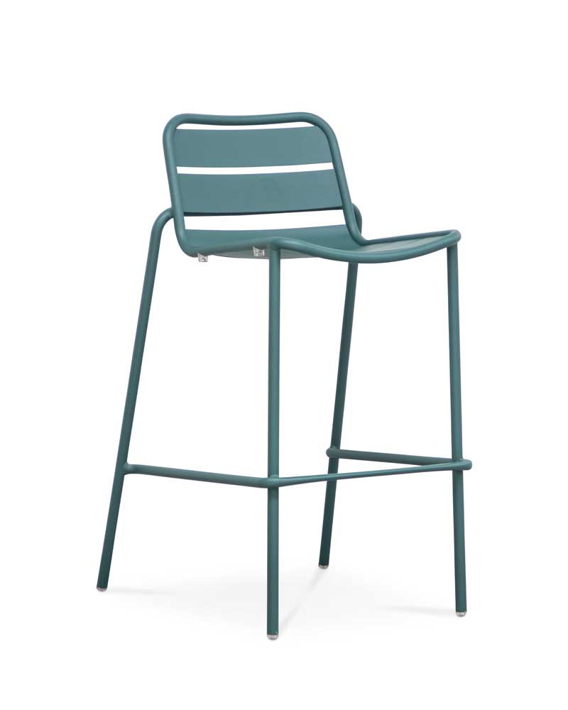 Frankie Bar Stool - Dark Green, 75Cm