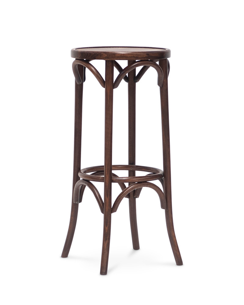 Hoop Bar Stool - Walnut, 80Cm