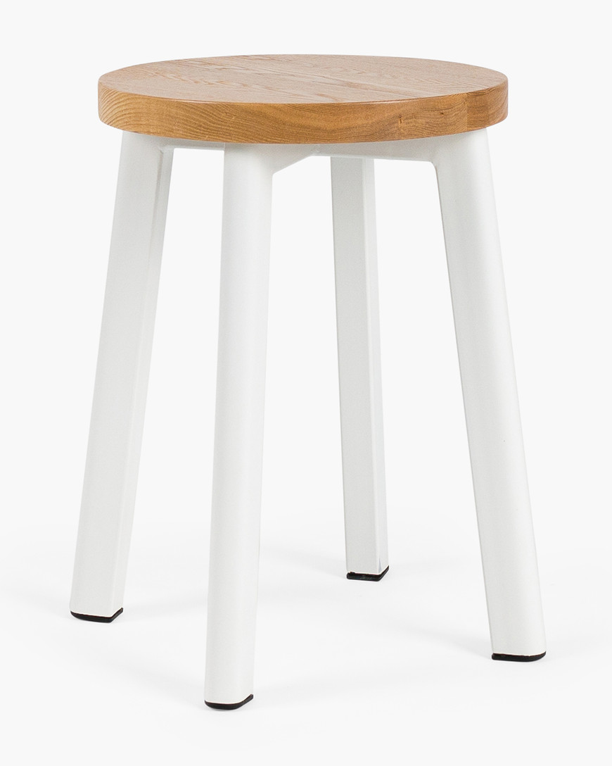 Jack Indoor Bar Stool - White, 45Cm