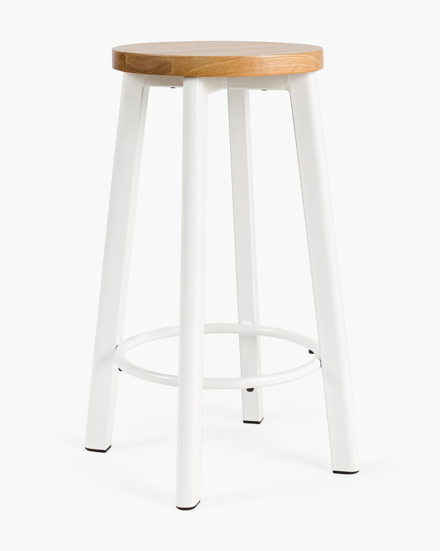 Jack Indoor Bar Stool - White, 65Cm