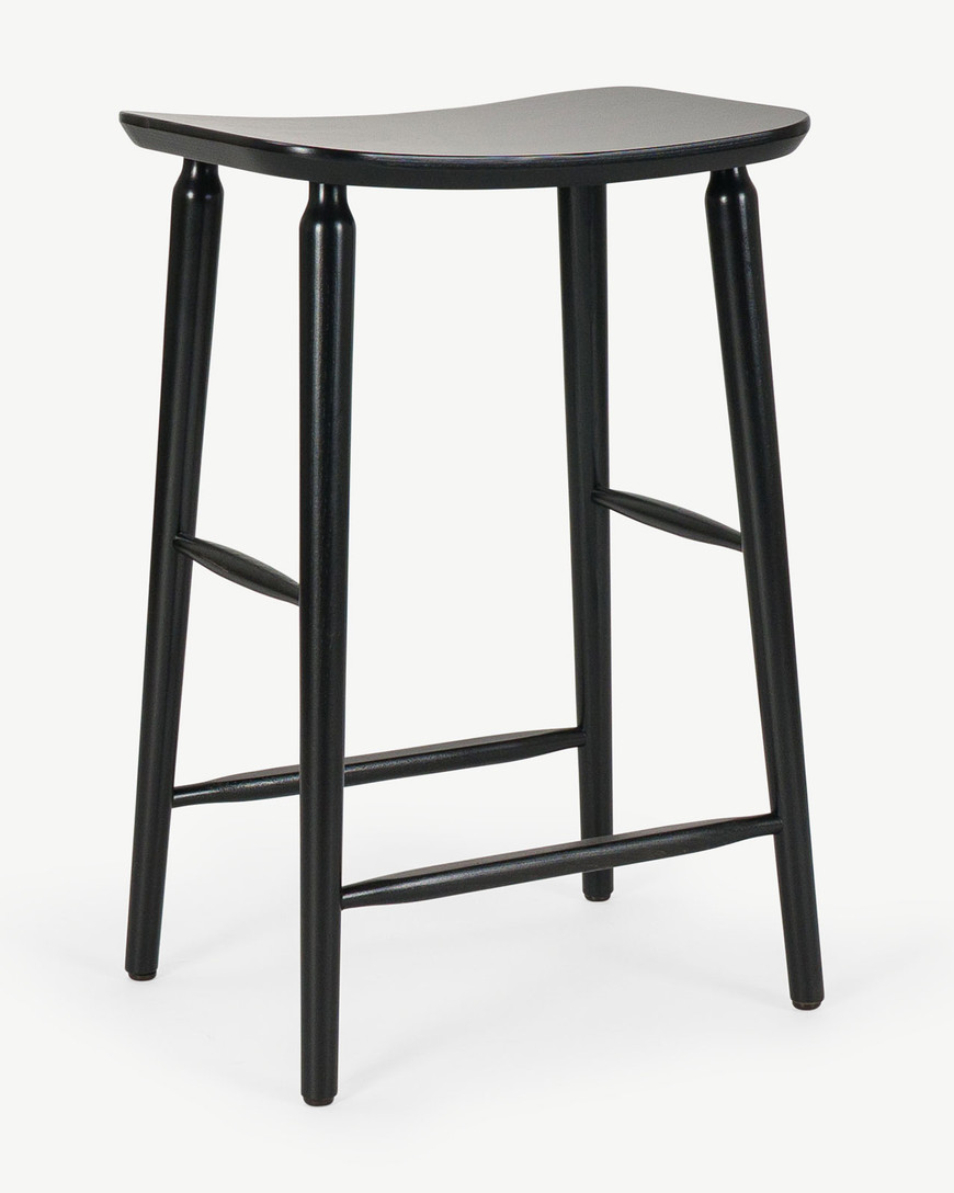 Mackenzie Bar Stool - Black, 65Cm