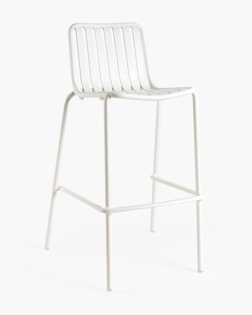 Parker Bar Stool - Matt White, 75 Cm