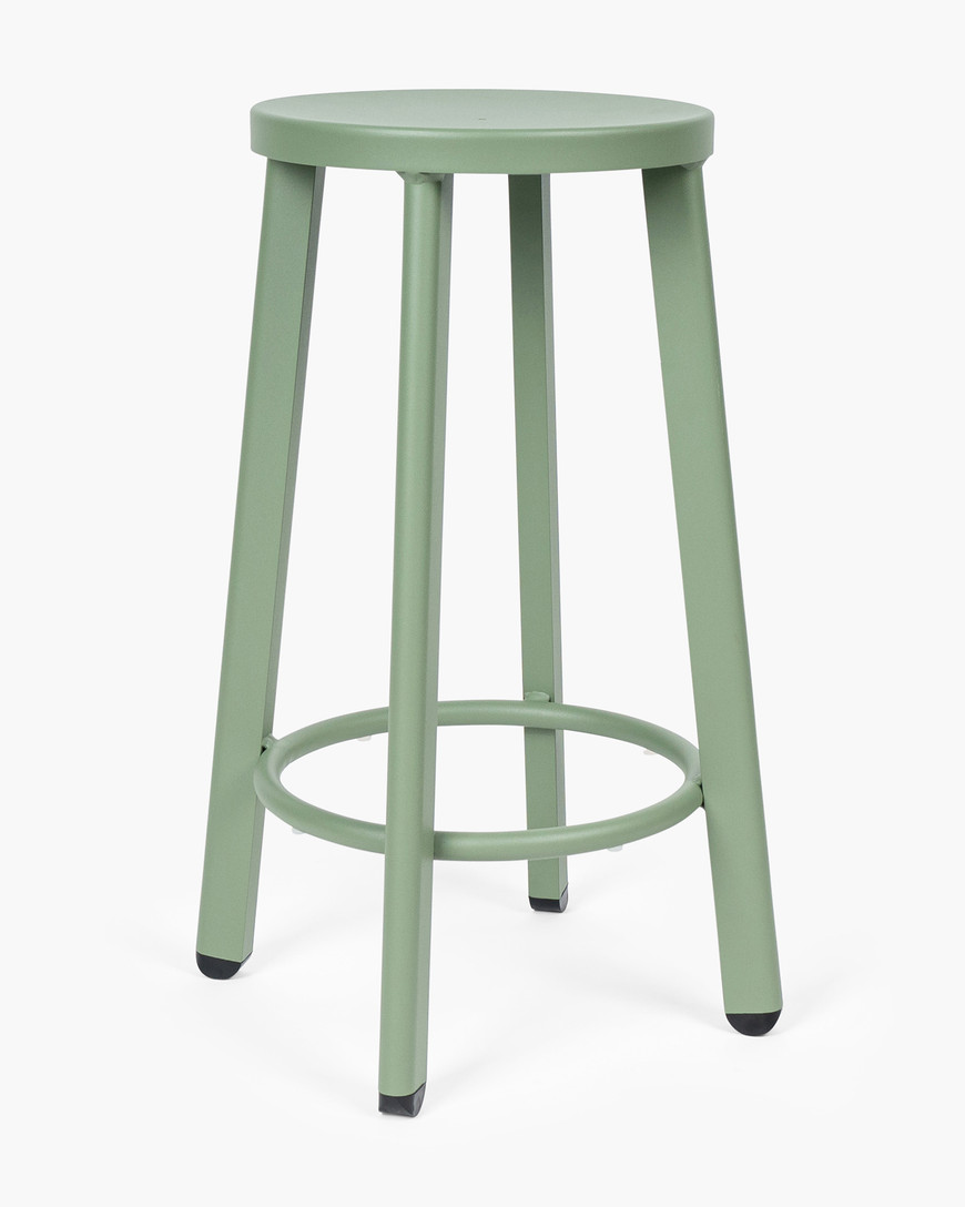 Soda Aluminium Bar Stool - Soft Green, 65Cm