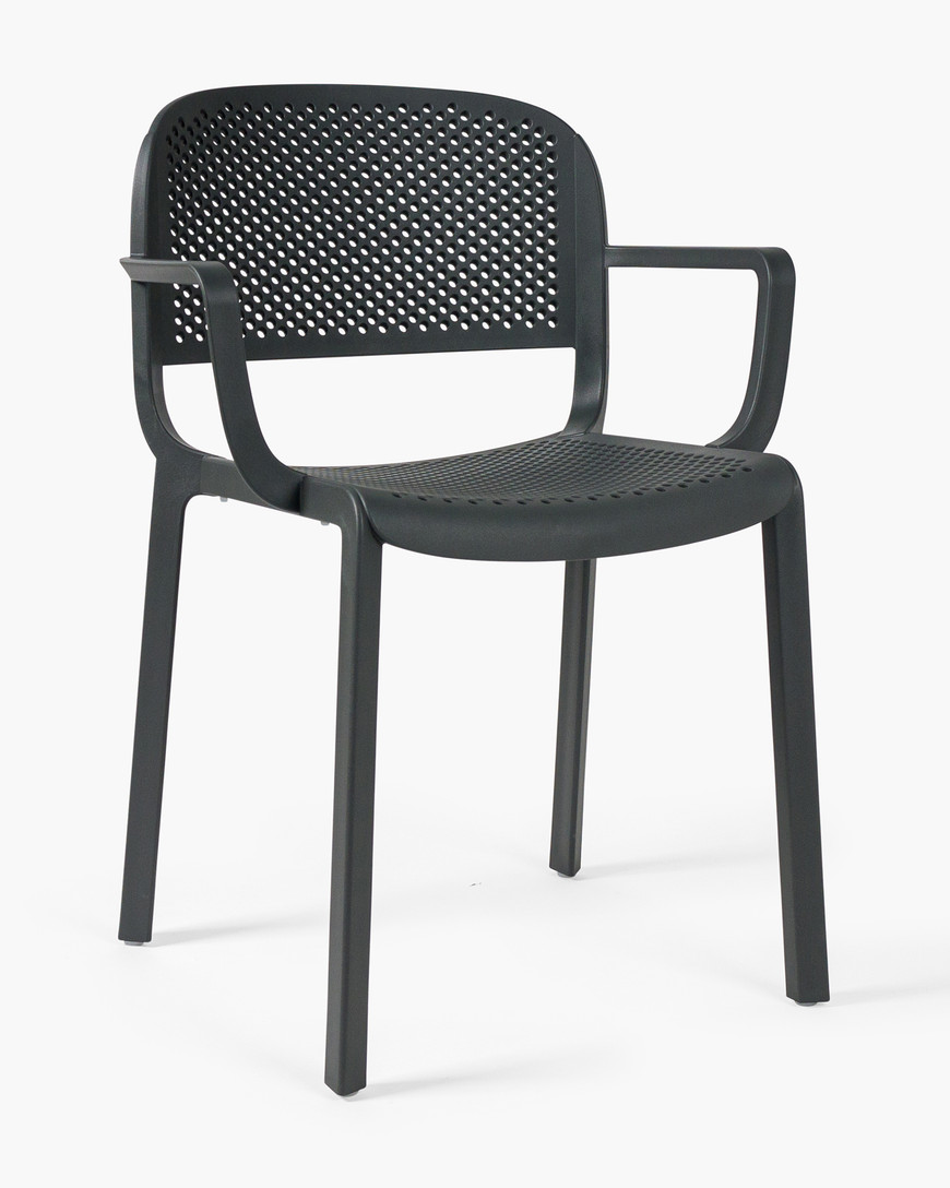 Dome 266 Armchair - Anthracite, perforated