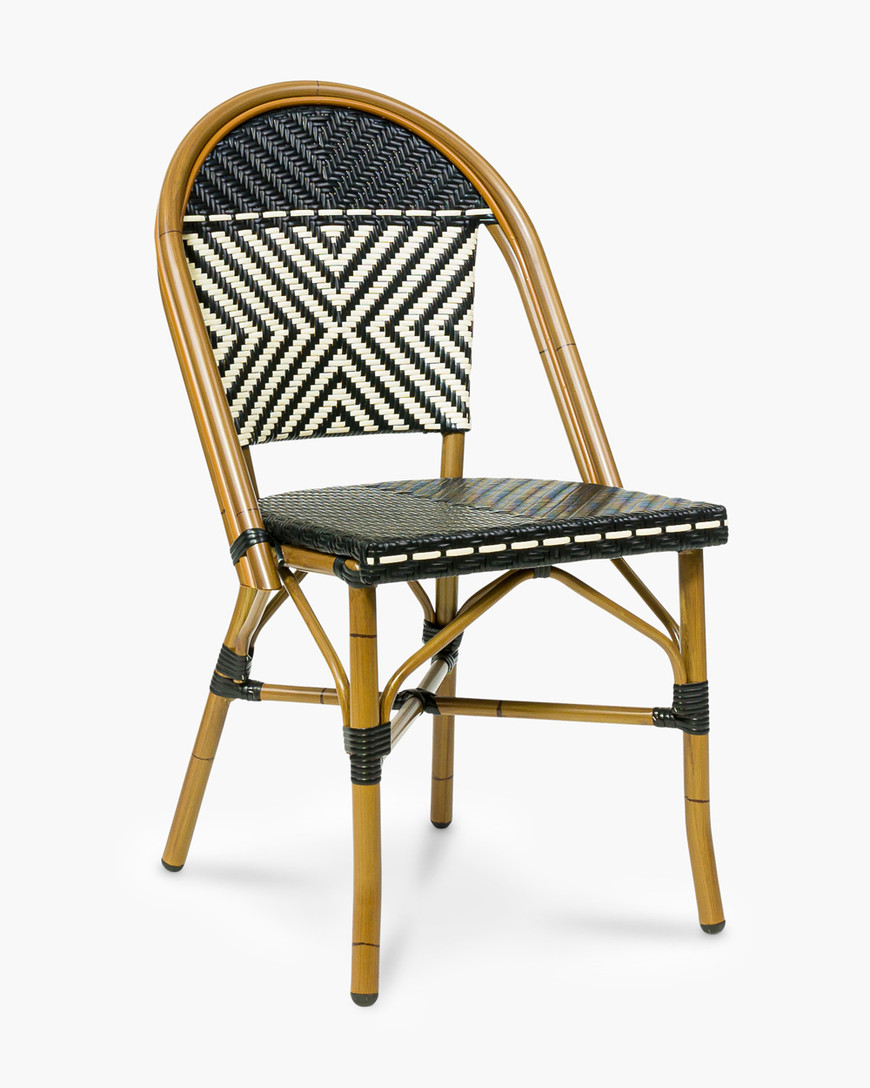 Chloe Chair -  Ivory/Black