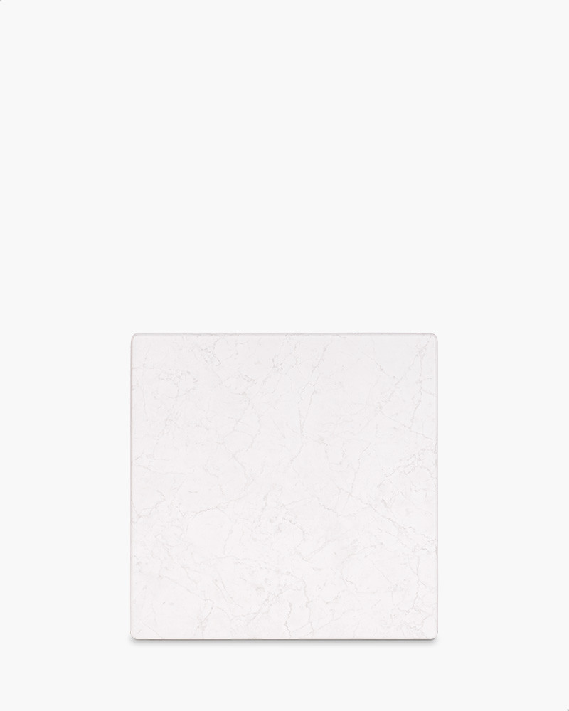 Topalit Table Top - 70Cm Square, Marble Bianco