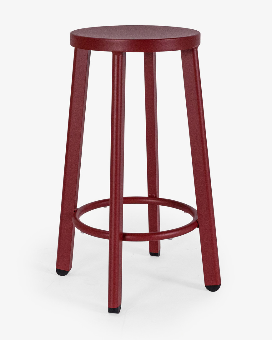 Soda Aluminium Bar Stool - Brick, 65Cm