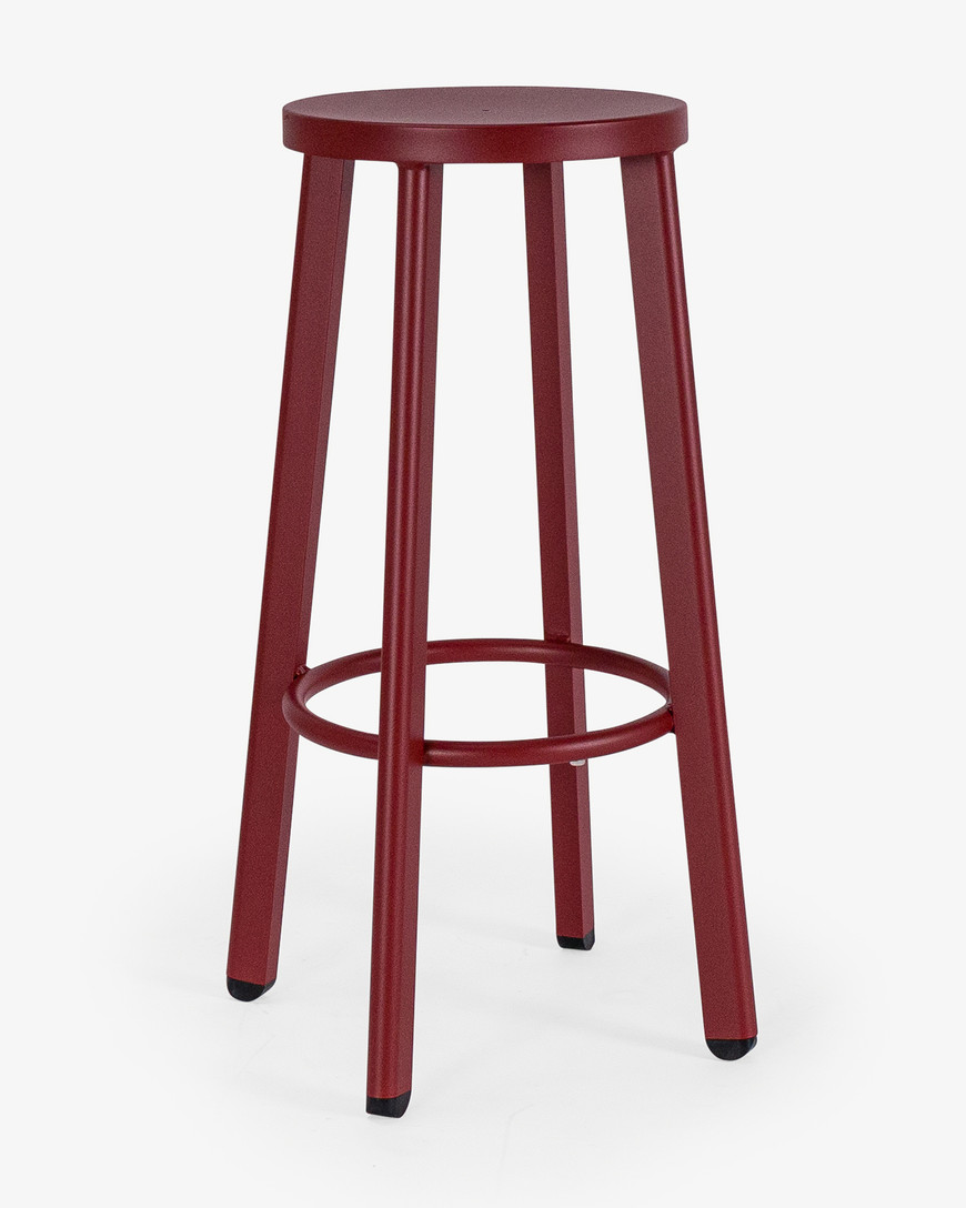Soda Aluminium Bar Stool - Brick, 75Cm