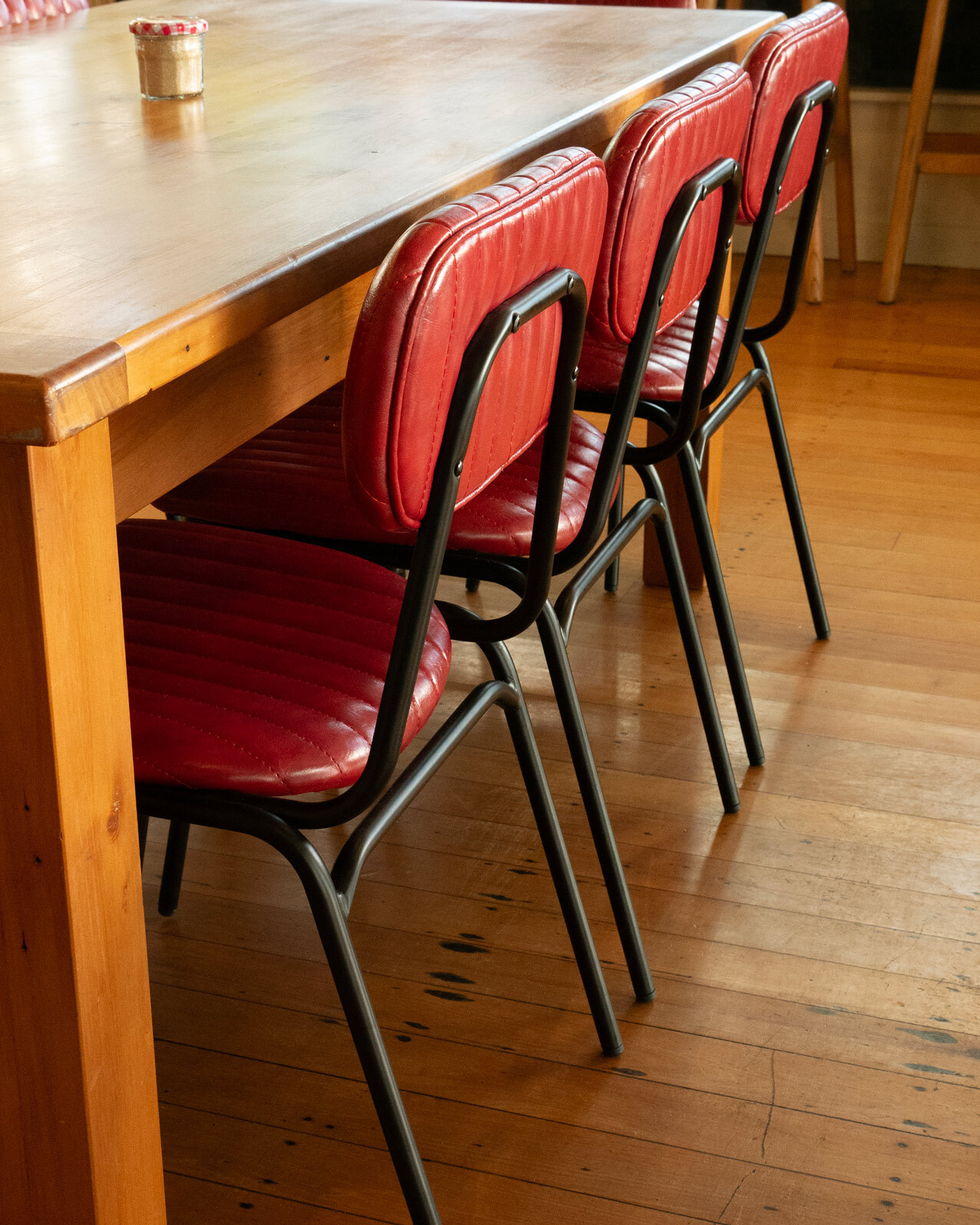barry burgundy dining chairs