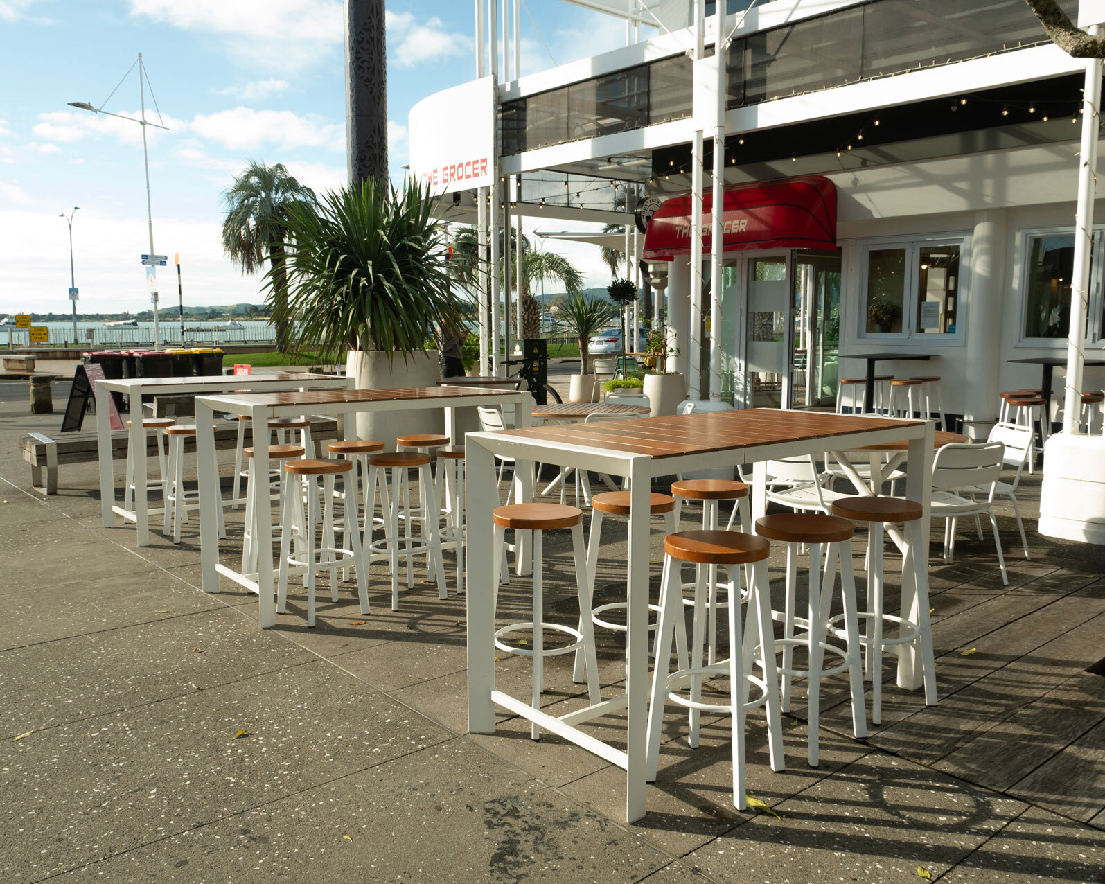 max bar stools and karaka leaners