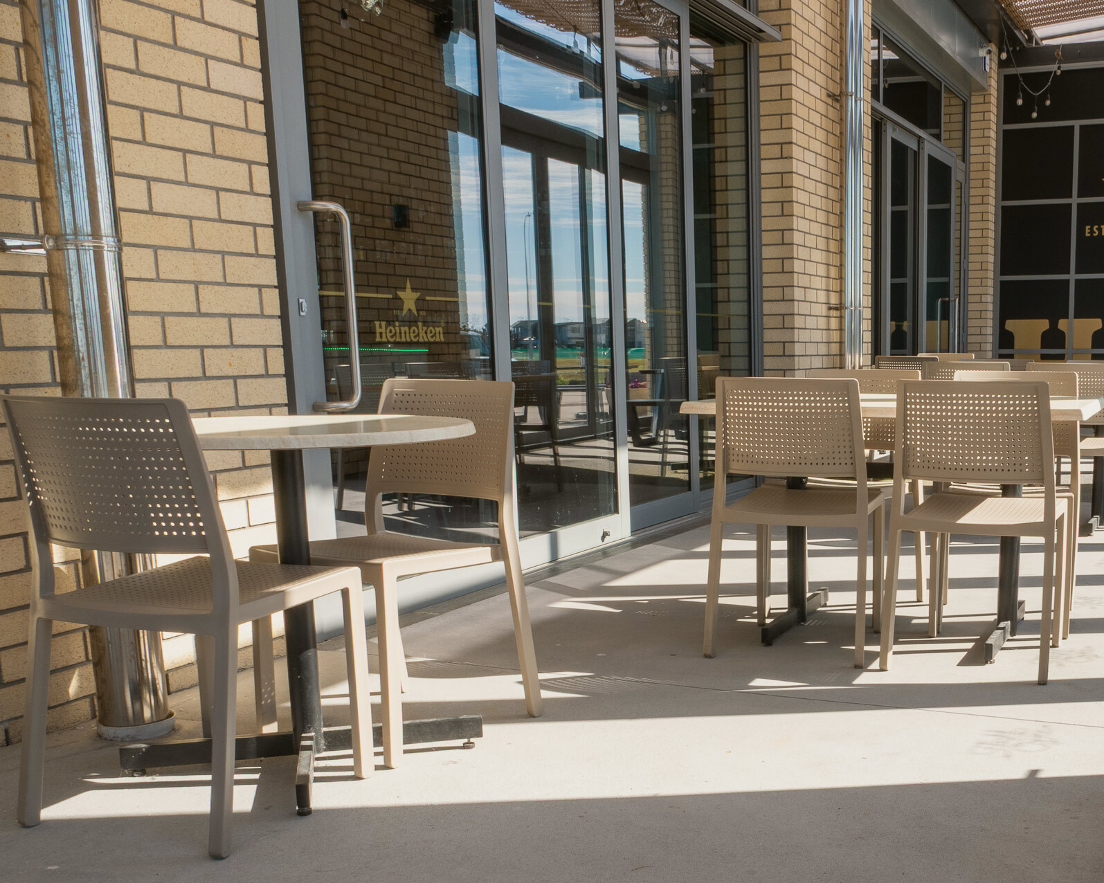 emi outdoor dining chairs in dove grey
