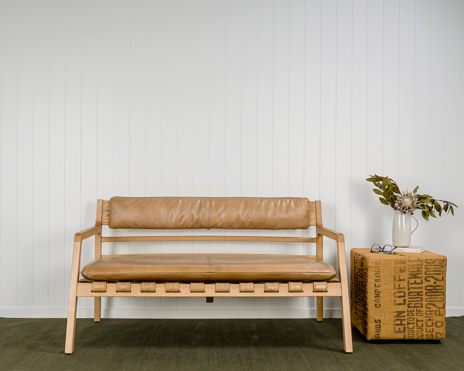 barnaby leather sofa