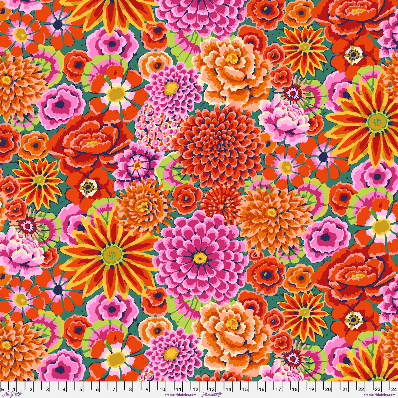 FreeSpirit Fabrics | Enchanted - Red | Kaffe Fassett Collective