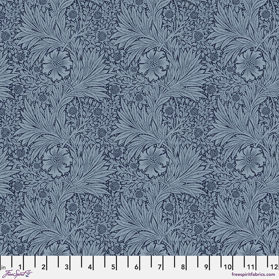 FreeSpirit Fabrics | Marigold - Navy| Kelmscott|The Original