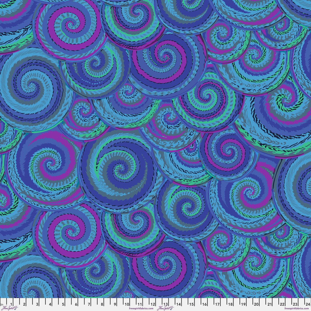 FreeSpirit Fabrics | Curly Baskets - Cobalt| Kaffe Fassett Collective ...