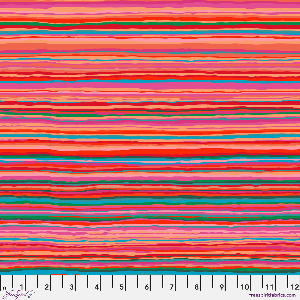 FreeSpirit Fabrics | Strata - Red| Kaffe Fassett Collective Stash