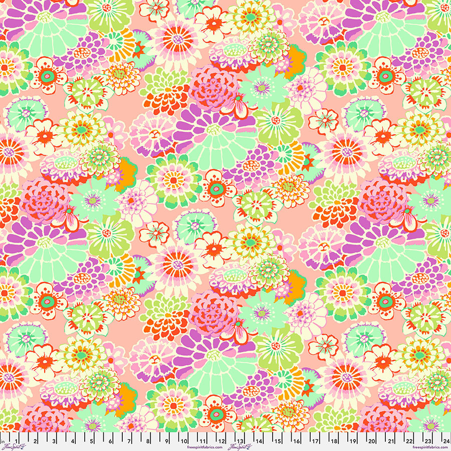 FreeSpirit Fabrics | Asian Circles - Pink| Kaffe Fassett