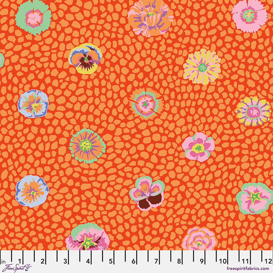 FreeSpirit Fabrics | Guinea Flower - Apricot | Kaffe Fassett