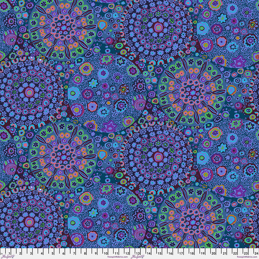FreeSpirit Fabrics | Millefiore - Blue| Kaffe Fassett Collective