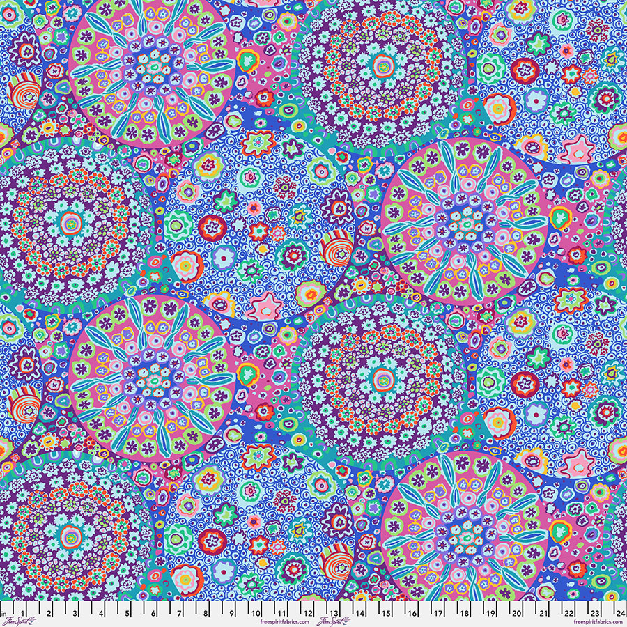 FreeSpirit Fabrics | Millefiore - Aqua| Kaffe Fassett Collective