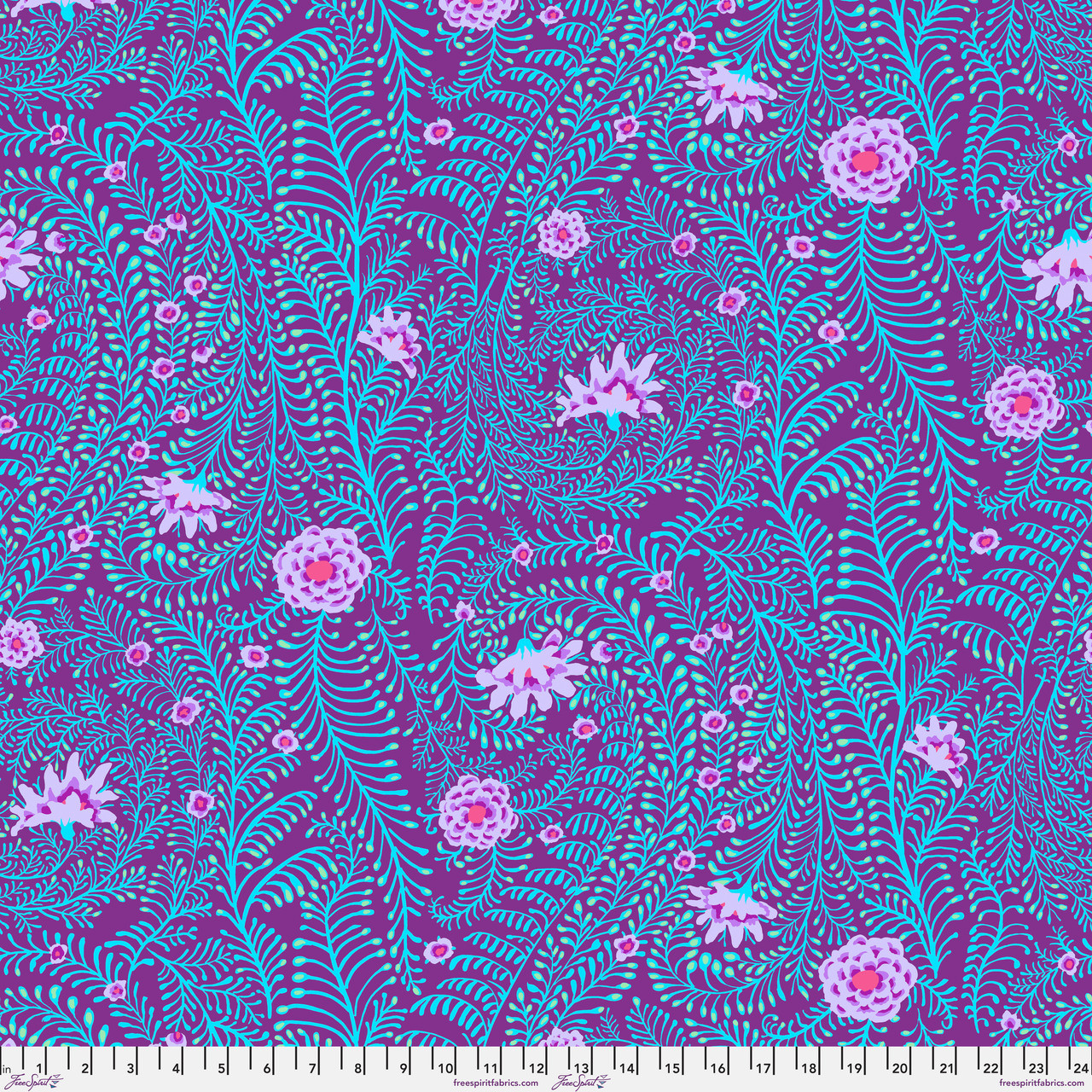 FreeSpirit Fabrics | Ferns - Purple| Kaffe Fassett Collective