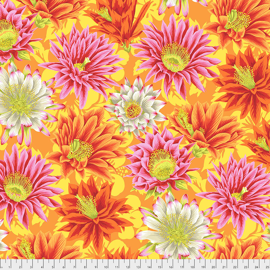 FreeSpirit Fabrics | Cactus Flower - Yellow | Kaffe Fassett