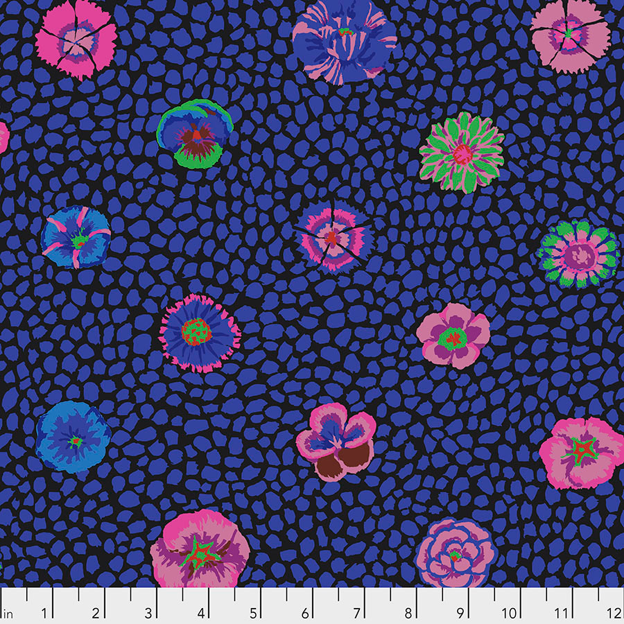 FreeSpirit Fabrics | Guinea Flower - Black | Kaffe Fassett Collective