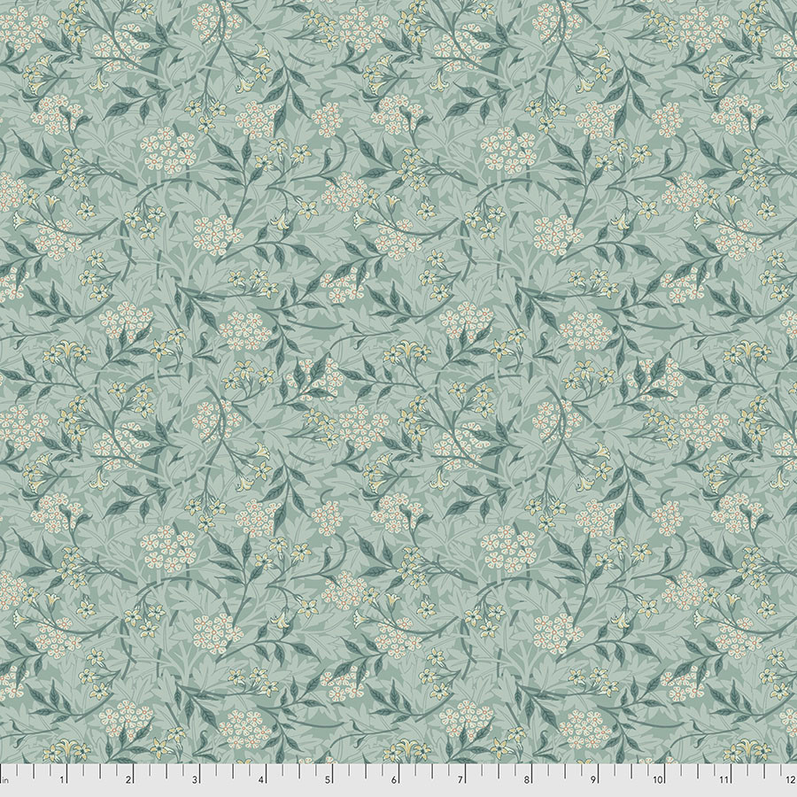 FreeSpirit Fabrics | Jasmine - Aqua | The Original Morris & Co.