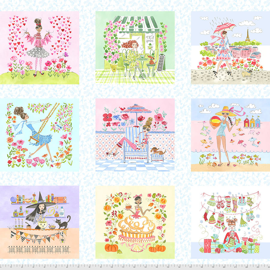 FreeSpirit Fabrics | All Year - Panel | Anne Keenan Higgins