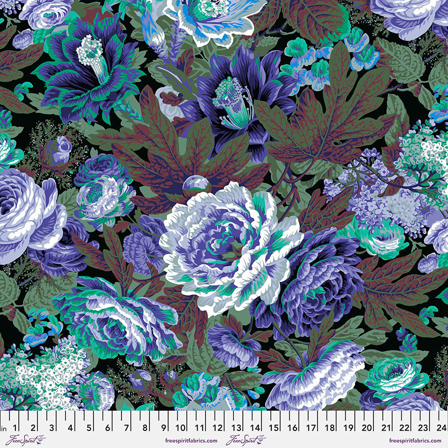 February 2023 | Floral Burst - Purple | Kaffe Fassett Collective