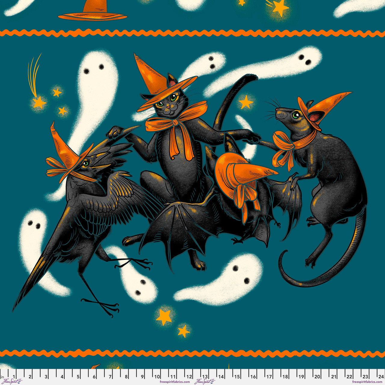 Storybook Halloween | Dance - Panel | Club Hauer | FreeSpirit Fabrics