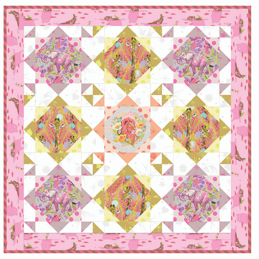 Tula Pink Snuggle Time Quilt (Pink) FreeSpirit Fabrics