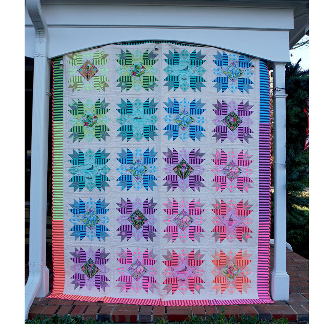 新品★Peak PatchworkQuiltedNORAGICoat Millsboro Reversible Rustic Plaid Log Cabin Patchwork Quilt